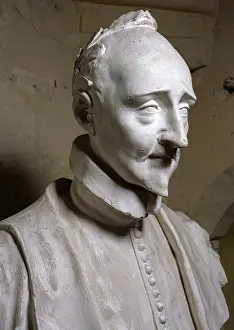 Prieure: Bust, Ronsard's home, Prieure de Saint-Cosme, La Riche