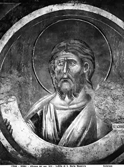 Unrolling: Bust of a saint in