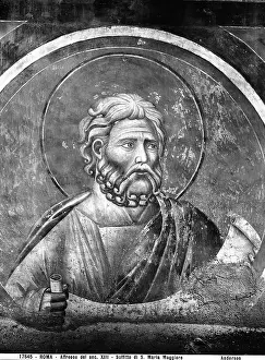 Unrolling: Bust of a saint in