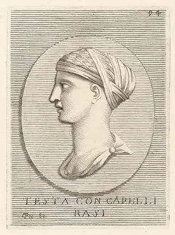 Iconografia: Bust on an unknown female, possibly a Vestel Virgin