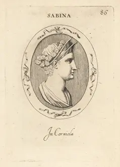 Abraham Blooteling: Bust of Vibia Sabina, Roman Empress
