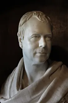 Chantrey: Bust of Walter Scott, Abbotsford House, Borders, Scotland