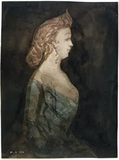 1802: Bust of a woman in profile