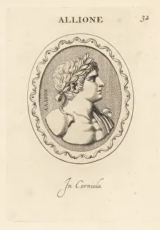 Abraham Blooteling: Bust of a young athlete crowned with laurel wreath