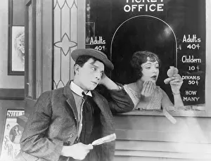 Sherlock: Buster Keaton (left) in Sherlock Junior, 1924