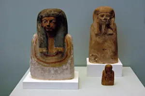 Polychromy: Busts of ancestors. Egypt