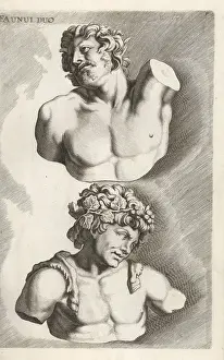 Lacademia Todesca: Busts of two fauns