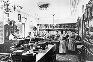 Mostly: Butcher's shop in Berlin, 1913