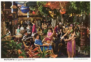 Polynesian: Butlin's - a typical Beachcomber Bar