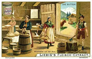 Vats: Butter production in a dairy