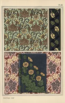 Grasset: Buttercup in art nouveau patterns