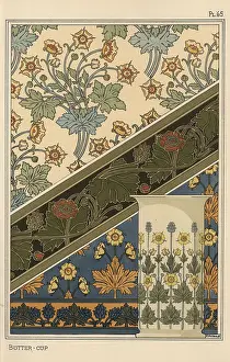 Grasset: Buttercup in art nouveau patterns