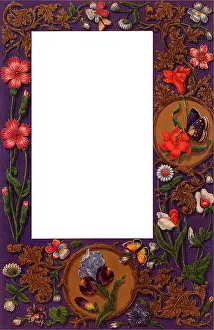 Realistic: Butterfly and Flowers