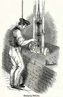 Stamping: Button Making, Elliott's Factory, Birmingham 1844