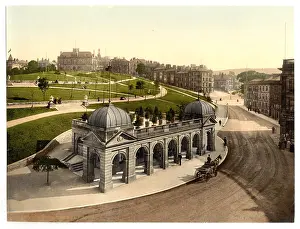 Buxton: Buxton, pump room, Derbyshire, England