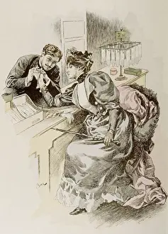 Flirts: Buying Gloves - 1895