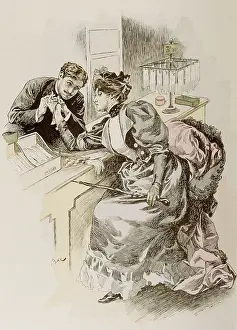 Flirts: Buying Gloves - 1895