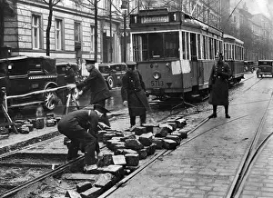 Barricades: BVG strike, 1932