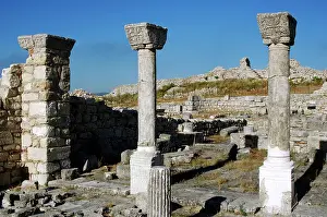 Christians: Byllis Archeological Site. Cathedral. IV century A.C. Republ