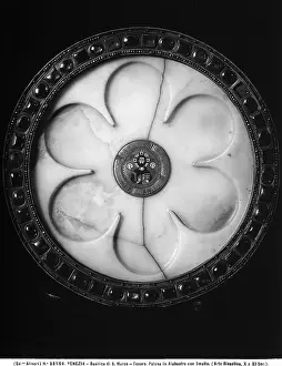 Paten: Byzantine alabaster paten with an