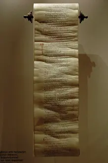 Scriptures: Byzantine Art. Liturgical roll. Greece