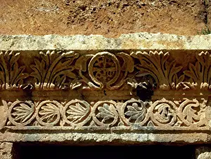 Christians: Byzantine Art. Serjilla. Chi Rho. Syria. Western Asia