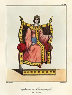 Treuttel And Wurtz: Byzantine Empress, 9th century, in a robe with