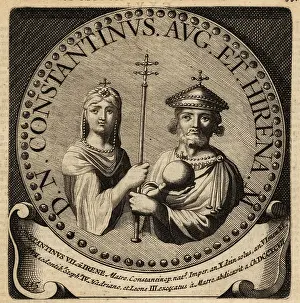 Kaisers: Byzantine Empress Irene and Constantine VI