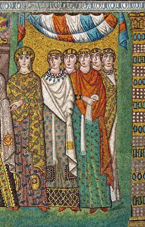 Attendant: Byzantine mosaic, Basilica of San Vitale, Ravenna, Italy