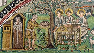 Presbytery: Byzantine mosaic, Basilica of San Vitale, Ravenna, Italy