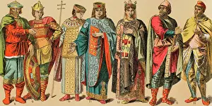 1200s: Byzantines, 1000-1200. From left to right: warriors