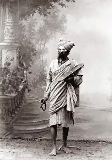 Viewer: c. 1880s India - man with veiled face