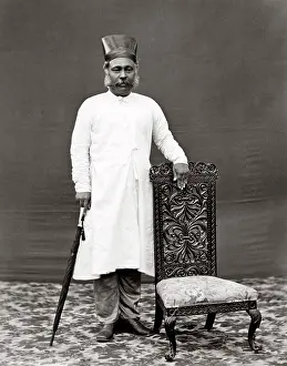Parsi: c. 1880s India - Parsi merchant