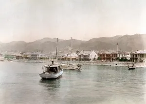Kobe: c. 1880s Japan - the Bund at Kobe
