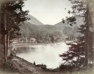 Hakone: c. 1880s Japan - Hakone Lake