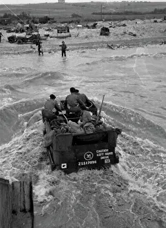 Driven: C Squadron half-track wading ashore