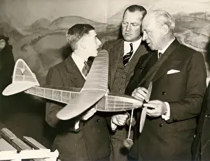Selfridges: C W A Scott, centre, and Sir Harry Brittain, centre