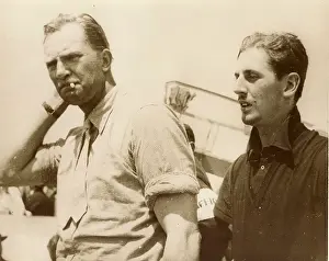 Giles: C W A Scott, left, and his co-pilot Giles Guthrie