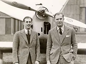Giles: C W A Scott, right, and his co-pilot Giles Guthrie