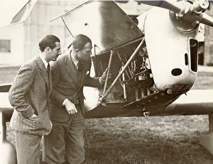 Giles: C W A Scott, right, and his co-pilot Giles Guthrie