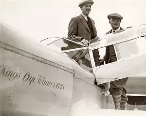 Giles: C W A Scott, right, and his co-pilot Giles Guthrie
