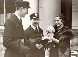 Telegrams: C W A Scott's second wife, Greta, receiving telegrams