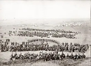 Hisotry: c.1860s British army regiment camp and formation