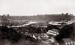 Pear: c.1870 Singapore - view from Pear Hill