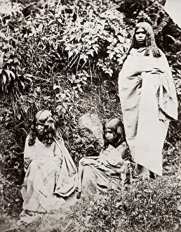 Toda: c.1870's India - group of Toda people