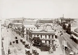Hisotry: c.1890 Australia - junction of Queen St & Eagle St Brisbane