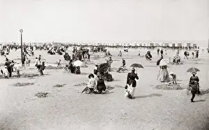 Ostend: c.1890's - on the beach at Ostend Belgium