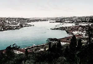 Photochrome: c.1890s Turkey Constantinople Istanbul Bosphorous