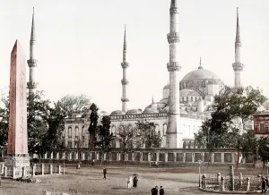 Photochrome: c.1890s Turkey Sultan Ahmed Mosque