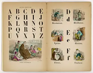 Schoolbook: C19 FRENCH SCHOOLBOOK